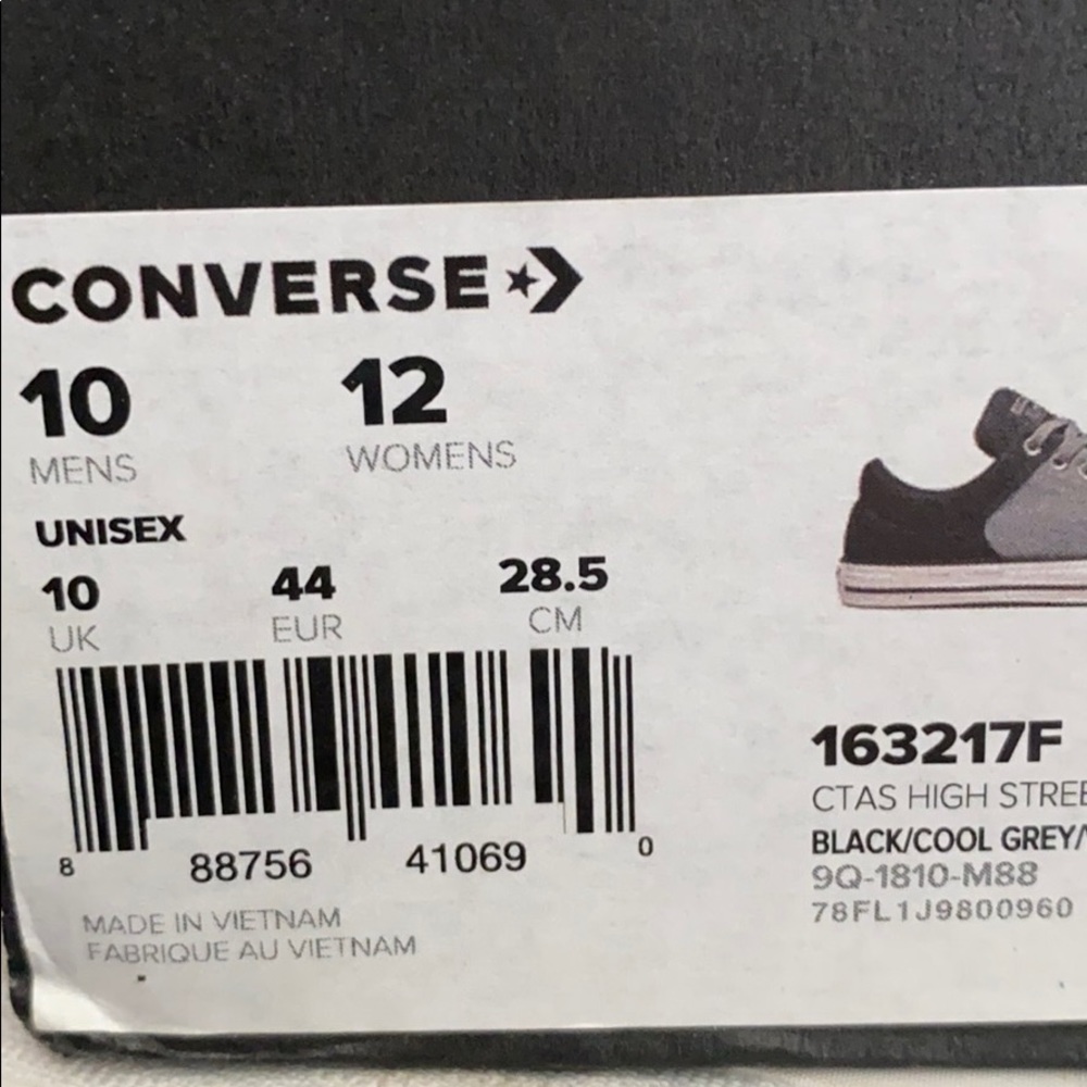 🎄 SANTA’S DEAL 🎄 Converse Ctas High Street Low Canvas Cool Grey Men's 163217F - Picture 11 of 11